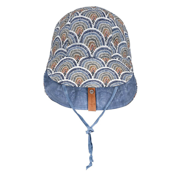 Bedhead - 'Lounger' Baby Reversible Flap Sun Hat - Sydney & Steele-Panda Kids and Baby