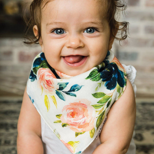 Tiny Twinkle - Bandana Bib - Blush Set of 2-Panda Kids and Baby