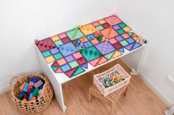 Connetix Tiles - Pastel Starter Pack 64 pc-Panda Kids and Baby