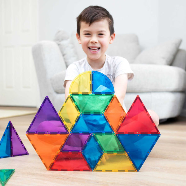 Connetix Tiles - Rainbow Shape Expansion Pack 36 pc-Panda Kids and Baby