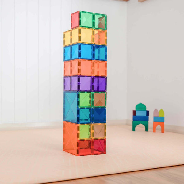 Connetix Tiles - Rainbow Square Pack 42 pc-Panda Kids and Baby