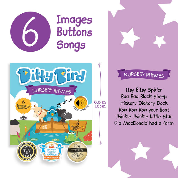 Ditty Bird - Interactive Musical and Sound Books - Available in Various Titles-Panda Kids and Baby
