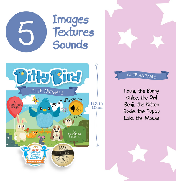 Ditty Bird - Interactive Musical and Sound Books - Available in Various Titles-Panda Kids and Baby