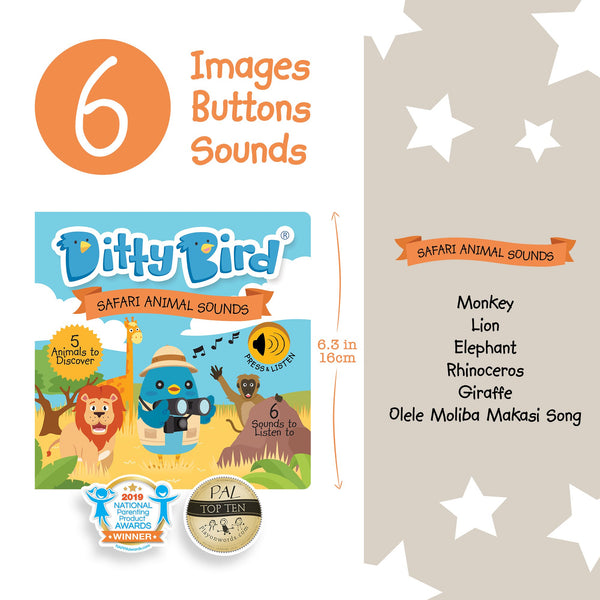 Ditty Bird - Interactive Musical and Sound Books - Available in Various Titles-Panda Kids and Baby