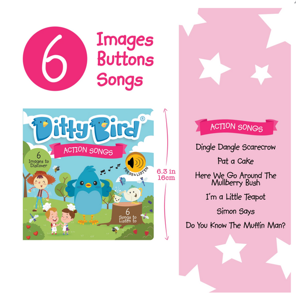 Ditty Bird - Interactive Musical and Sound Books - Available in Various Titles-Panda Kids and Baby
