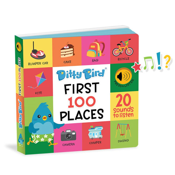 Ditty Bird - First 100 Places-Panda Kids and Baby