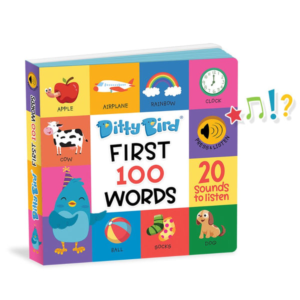 Ditty Bird - First 100 Words-Panda Kids and Baby