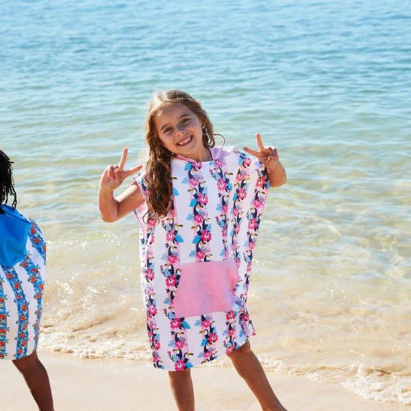 Dock & Bay - Kids Poncho - Quick Dry Hooded Towel - Toucan Tango-Panda Kids and Baby