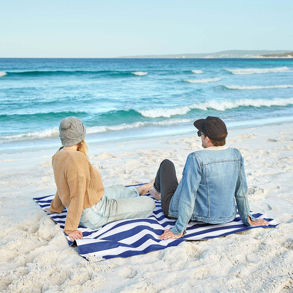 Dock & Bay: Picnic Blanket Large - Whitsunday Blue-Panda Kids and Baby