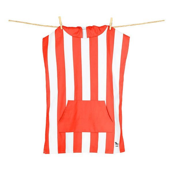 Dock & Bay: Quick Dry Hooded Towel Poncho Mini Cabana Collection - Waikiki Coral-Panda Kids and Baby