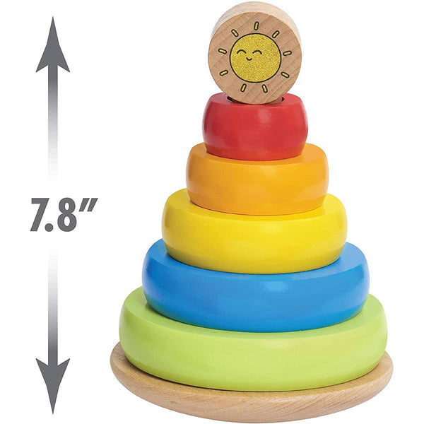 Early Learning Centre - Wooden Stacking Ring-Panda Kids and Baby