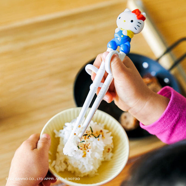 EDISON - Kids Training Chopstick Right Handed - Hello Kitty with Case -Made in Korea-Panda Kids and Baby