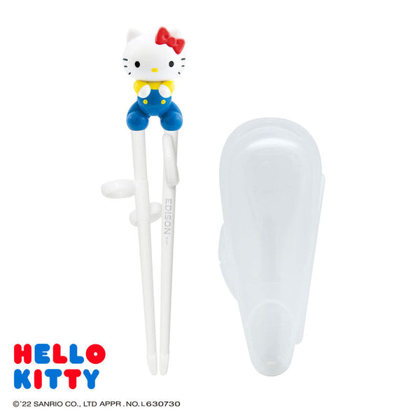EDISON - Kids Training Chopstick Right Handed - Hello Kitty with Case -Made in Korea-Panda Kids and Baby