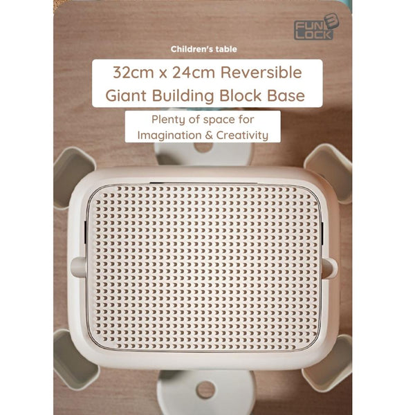 FUNLOCK Kids Adjustable Learning Table & Chair Set-Panda Kids and Baby