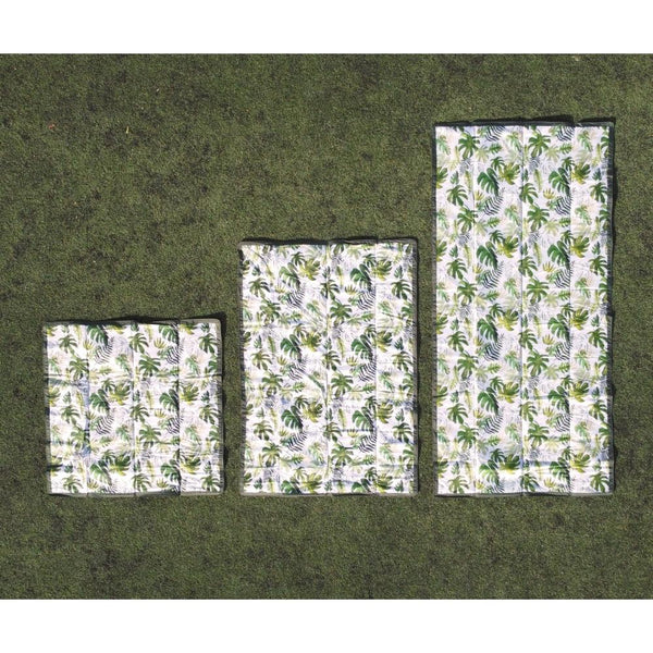 Little Unicorn - Outdoor Blanket - 5 x 10 - Tropical Leaf-Panda Kids and Baby