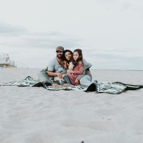 Little Unicorn - Outdoor Blanket - 5 x 10 - Tropical Leaf-Panda Kids and Baby