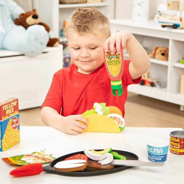 Melissa & Doug - Fill & Fold Taco & Tortilla Set-Panda Kids and Baby
