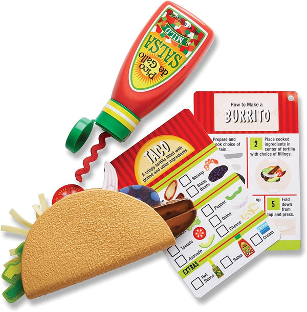 Melissa & Doug - Fill & Fold Taco & Tortilla Set-Panda Kids and Baby