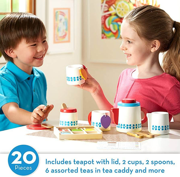Melissa & Doug - Steep & Serve Tea Set - 22 pieces-Panda Kids and Baby