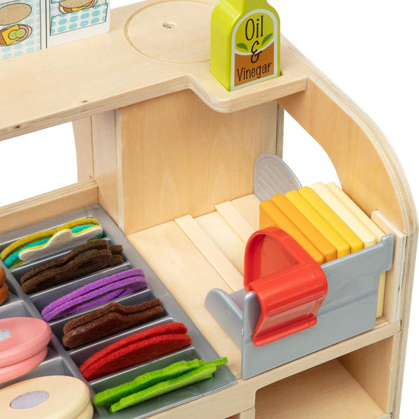 Melissa & Doug - Slice&Stack Sandwich Counter-Panda Kids and Baby
