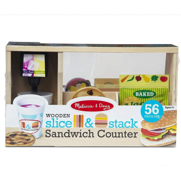 Melissa & Doug - Slice&Stack Sandwich Counter-Panda Kids and Baby