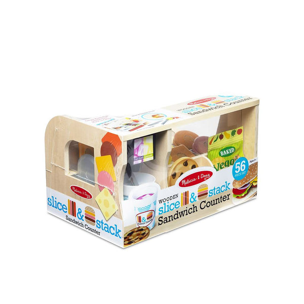 Melissa & Doug - Slice&Stack Sandwich Counter-Panda Kids and Baby