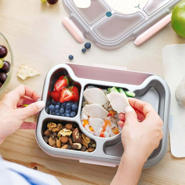 Monbento - Wonder Kids Lunch Tray - Pink Sheep-Panda Kids and Baby