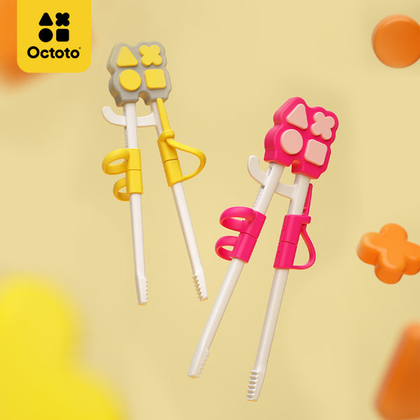 Octoto - Adjustable Kids Learning Chopstick with Carry Case-Panda Kids and Baby