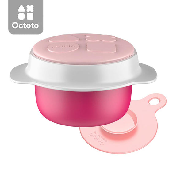 Octoto - Stainless Steel Kids UFO Water-Infusion Vacuum Bowl-Panda Kids and Baby
