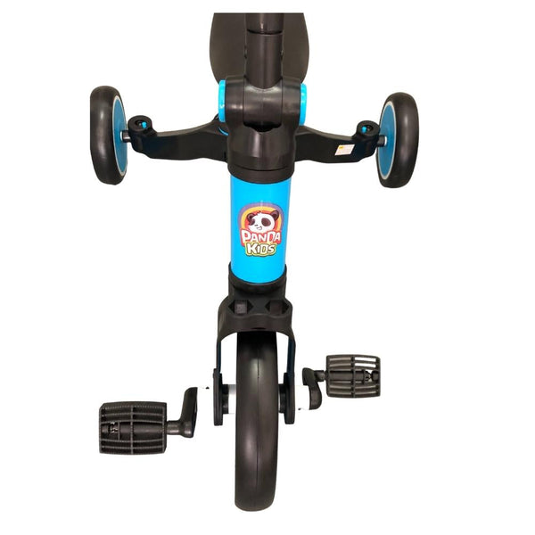 Panda Kids & Baby - 2 in 1 Foldable Balance Bike & Tricycle With Push Bar - Blue-Panda Kids and Baby