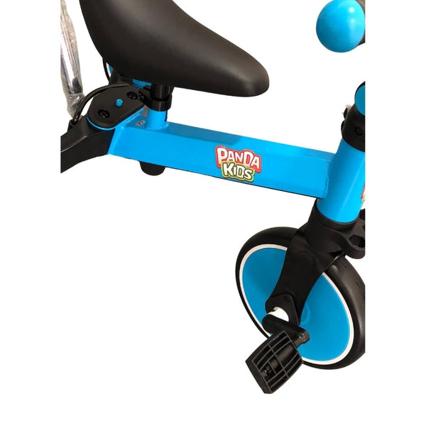 Panda Kids & Baby - 2 in 1 Foldable Balance Bike & Tricycle With Push Bar - Blue-Panda Kids and Baby