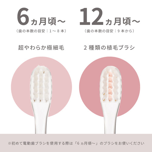 Pigeon - First Finish Dedicated Electric Toothbrush - Pink-Panda Kids and Baby