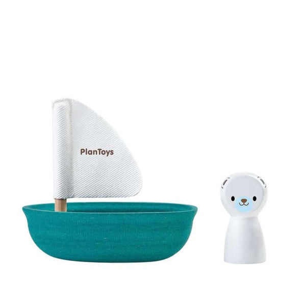 PlanToys - Sailing Boat - Polar Bear-Panda Kids and Baby