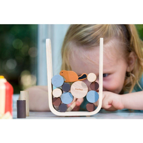 PlanToys - Timber Tumble - PT4627-Panda Kids and Baby
