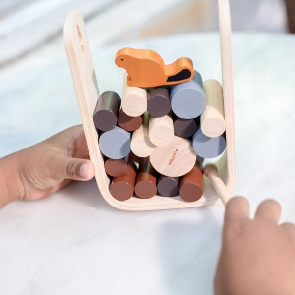 PlanToys - Timber Tumble - PT4627-Panda Kids and Baby