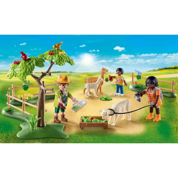 Playmobil - Alpaca Walk-Panda Kids and Baby