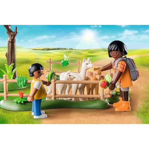 Playmobil - Alpaca Walk-Panda Kids and Baby