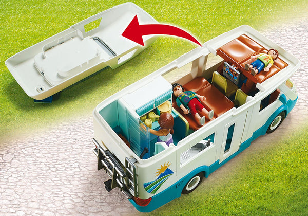 Playmobil - Family Camper - PMB70088-Panda Kids and Baby