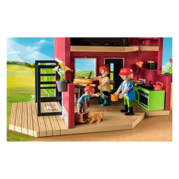 Playmobil - Farm House-Panda Kids and Baby