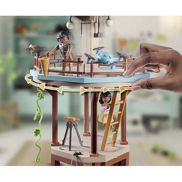 Playmobil - Research Tower with Compass-Panda Kids and Baby