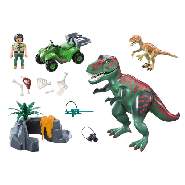 Playmobil - T-Rex Attack-Panda Kids and Baby
