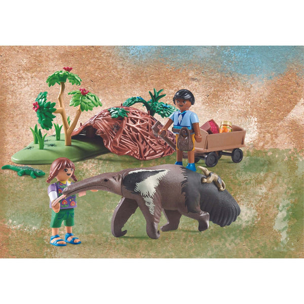 Playmobil - Wiltopia Anteater Care Playset-Panda Kids and Baby