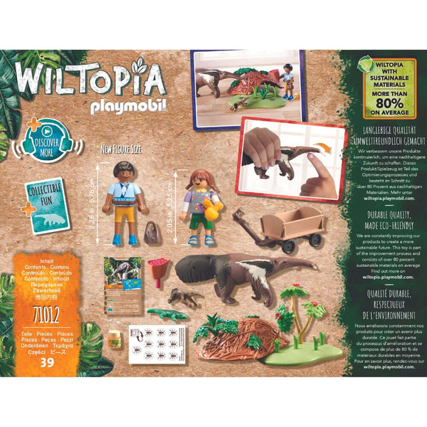 Playmobil - Wiltopia Anteater Care Playset-Panda Kids and Baby