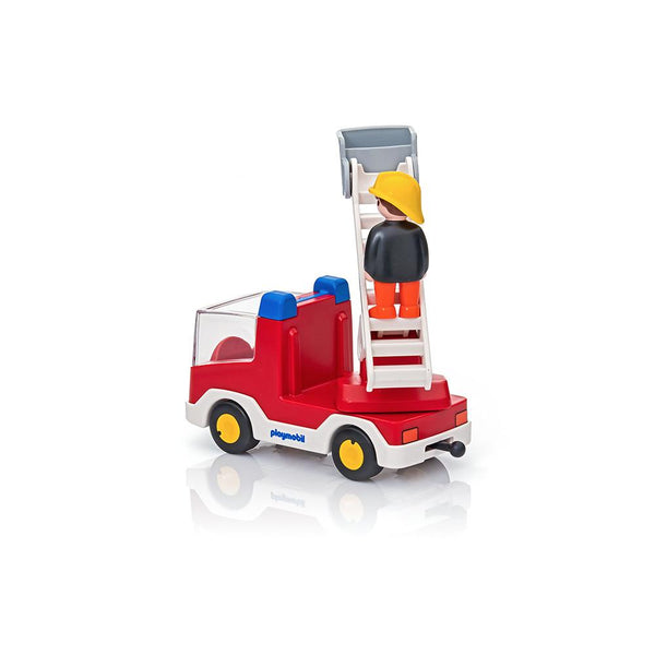 Playmobil - 1.2.3 Ladder Unit Fire Truck - PMB6967-Panda Kids and Baby