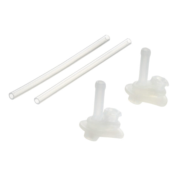 Richell - Aqulea AQ Clear Straw Bottle Mug Straw Replacement Set S-2 (2 Sets)-Panda Kids and Baby
