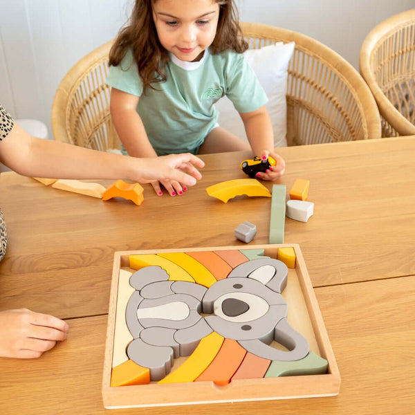 STELLAVAN & PAPA - Kirra the Koala 3 in 1 Giant Puzzle-Panda Kids and Baby