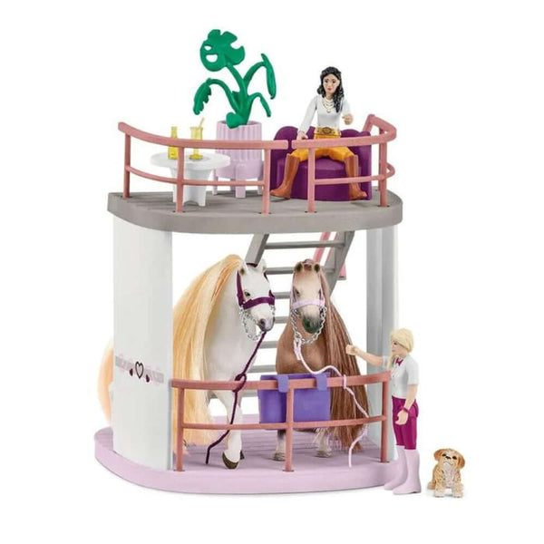 Schleich - Horse Beauty Salon-Panda Kids and Baby