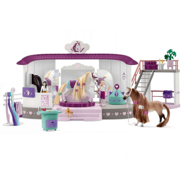 Schleich - Horse Beauty Salon-Panda Kids and Baby