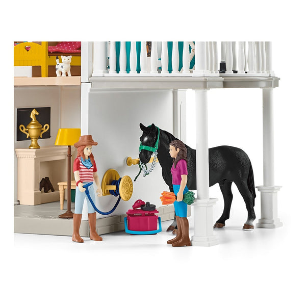 Schleich - Lakeside Country House and Stable-Panda Kids and Baby