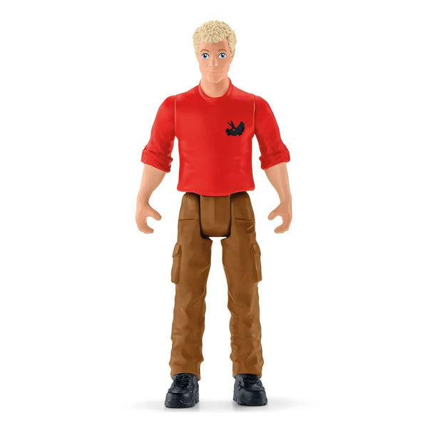 Schleich - Tyrannosaurus Rex attack-Panda Kids and Baby